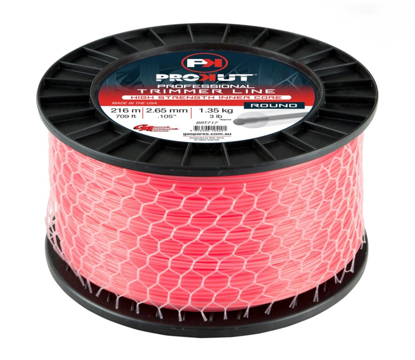 GA PROCORE®, Round Pink Core Trimmer Line 2.65 mm (.105") x 216 metres (709 ft)