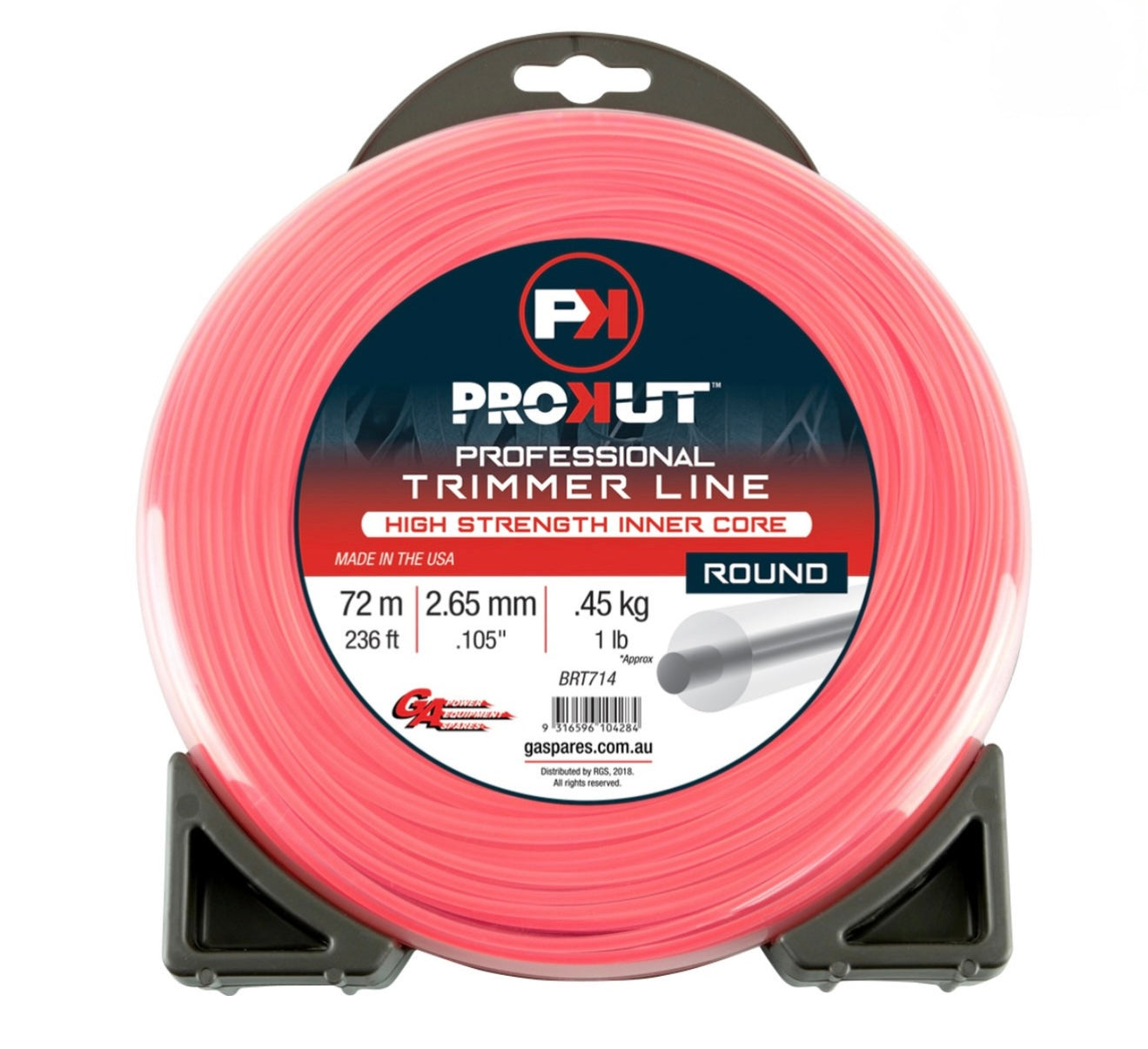 GA PROCORE®, Round Pink Core Trimmer Line 2.65 mm (.105") x 72 metres (236 ft)