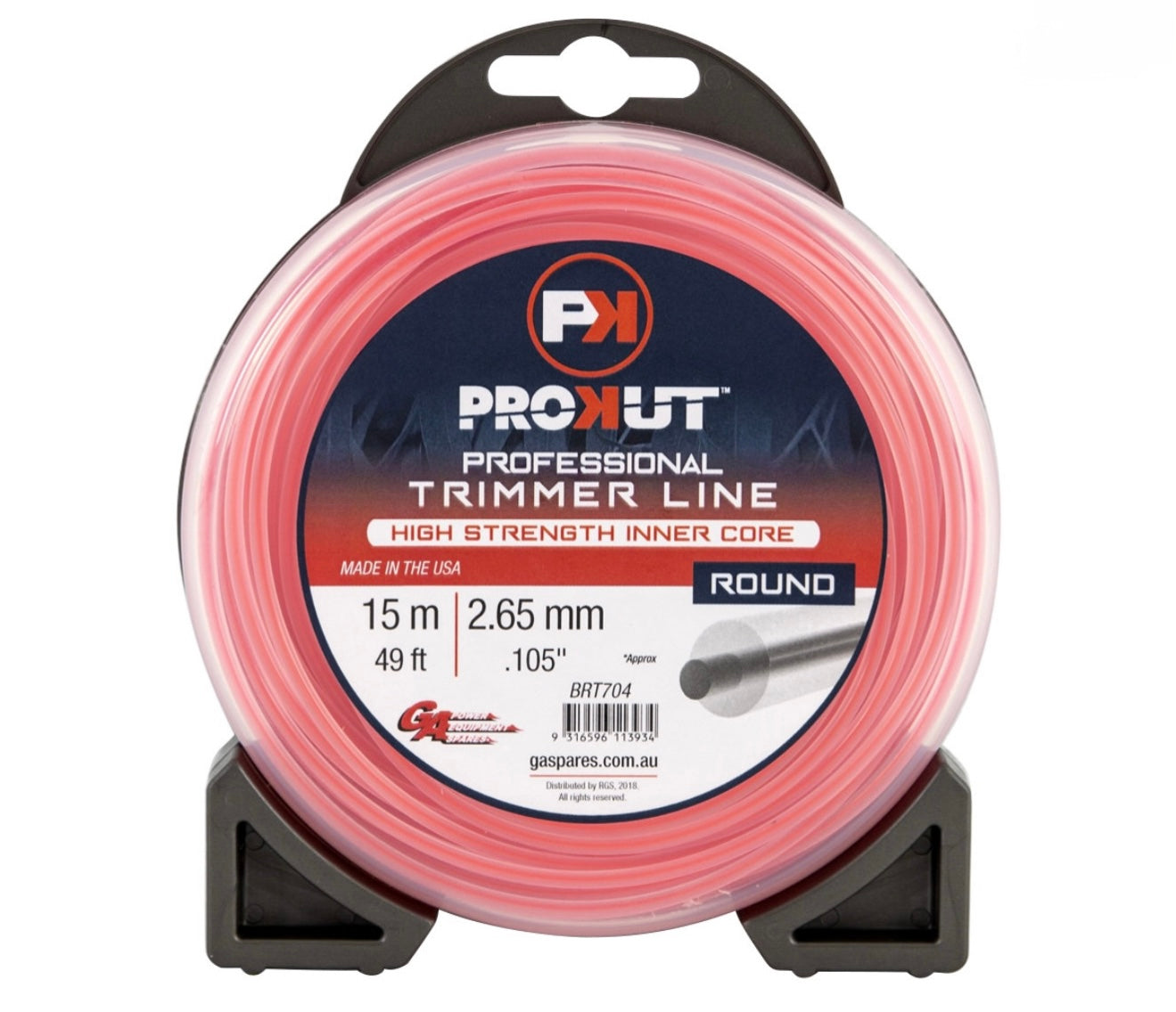 GA PROKUT™, Round Pink Core Trimmer Line 2.65 mm (.105") x 15 metres (49 ft)