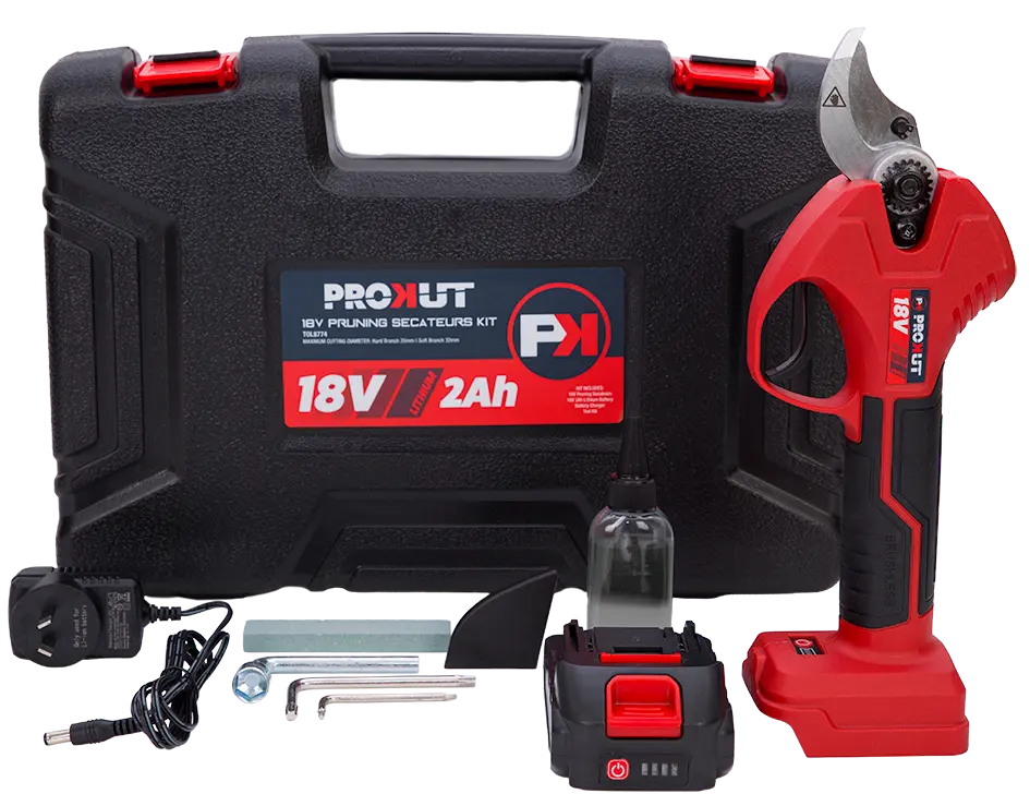 PROKUT 18V Battery Powered Pruning Secateurs Kit